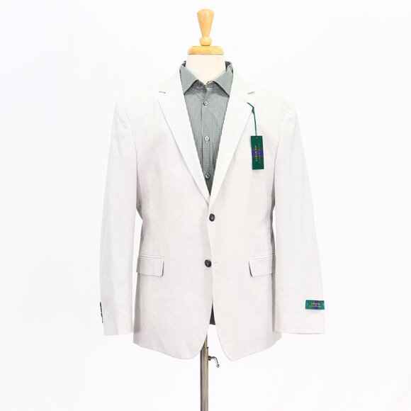 Alexander Julian 44R Gray Solid 2-Button Sport Coat Blazer Jacket T341